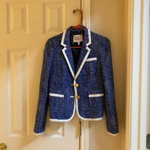 Juicy Couture blue blazer with white trim